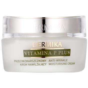 Dermika Vitamina P Plus crema hidratanta anti-rid pentru piele sensibila cu tendinte de inrosire 50 ml