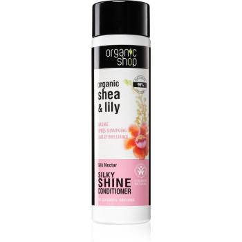 Organic Shop Organic Shea & Lily balsam pentru păr ușor de pieptănat cu efect iluminator 280 ml