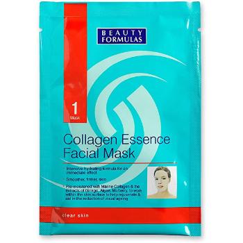 Beauty Formulas Mască de față cu colagen(Collagen Essence Facial Mask) 1 buc