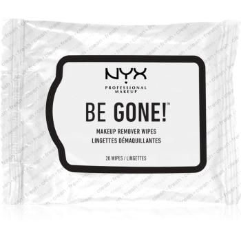 NYX Professional Makeup Be Gone! șervețele demachiante pentru make-up 20 buc