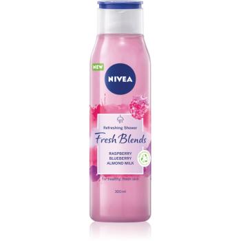Nivea Fresh Blends Raspberry & Blueberry & Almond Milk gel de dus revigorant 300 ml