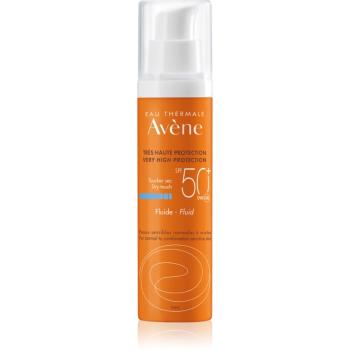 Avène Sun Sensitive fluid protector pentru piele normală spre mixtă SPF 50+ 50 ml