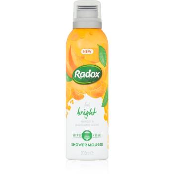 Radox Feel Bright spumă de duș pentru îngrijire Mango & Mandarin Scent 200 ml