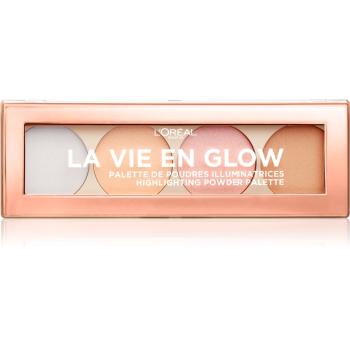 L’Oréal Paris Wake Up & Glow La Vie En Glow paleta cu crema iluminatoare culoare 02 Cool Glow 5 g
