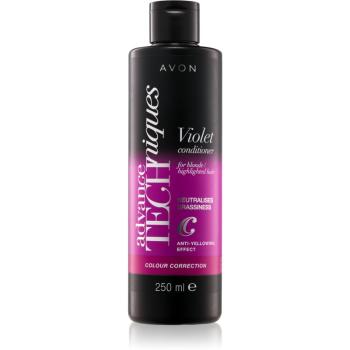 Avon Advance Techniques Colour Correction balsam de par violet pentru parul blond cu suvite 250 ml