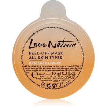 Oriflame Love Nature mască exfoliantă pentru toate tipurile de ten Radiance Lychee 10 ml
