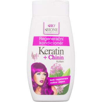 Bione Cosmetics Keratin + Chinin balsam regenerator pentru păr 260 ml