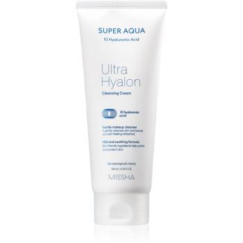 Missha Super Aqua 10 Hyaluronic Acid cremă hidratantă pentru curățare 200 ml