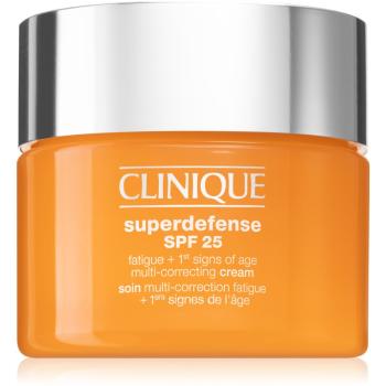 Clinique Superdefense™ SPF 25 Fatigue + 1st Signs Of Age Multi-Correcting Cream Crema impotriva primelor semne de imbatranire ten uscat si mixt SPF 25