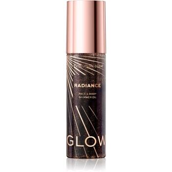 Makeup Revolution Glow Shimmer ulei pentru stralucire pentru fata si corp culoare Warm Bronze 100 ml