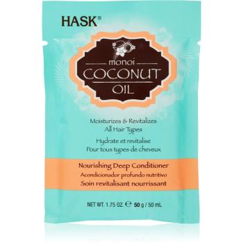 HASK Monoi Coconut Oil balsam revitalizant pentru un par stralucitor si catifelat 50 ml