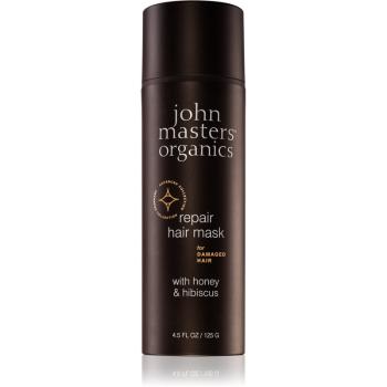 John Masters Organics Honey & Hibiscus mască regeneratoare pentru părul deteriorat 125 g