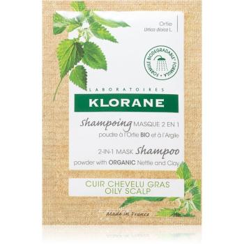 Klorane Nettle șampon și mască 2 în 1 în pulbere 8 x 3 g