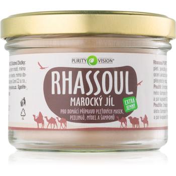 Purity Vision Rhassoul argilă marocana pentru prepararea măștilor faciale, a exfoliantelor, a săpunurilor și a șampoanelor 200 g