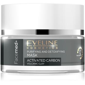 Eveline Cosmetics FaceMed+ mască activă și detoxifiantă cu carbon activ 50 ml