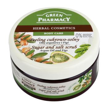 Green Pharmacy Body Care Argan Oil & Figs peeling cu zahar si sare 300 ml