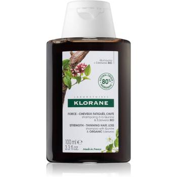 Klorane Quinine & Edelweiss Bio sampon fortifiant impotriva caderii parului 100 ml