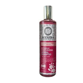 Iceveda Șampon Herbal de hidratare intensă cu trandafir arctic și lotus 280 ml