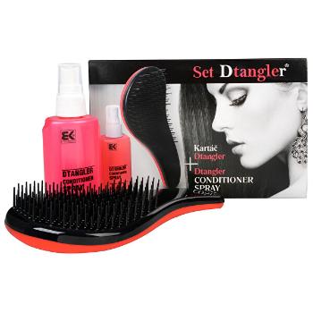 D Tangler Set pentru aranjarea părului Spray pentru pieptănat + pieptene roșu