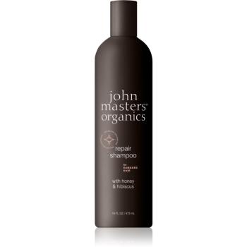 John Masters Organics Honey & Hibiscus șampon regenerator pentru par deteriorat 473 ml