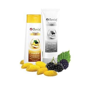 Twin Lotus Șampon pe bază de plante cu extracte din mătase Gold Silk (Herbal Shampoo Gold en Silk ) 180 ml