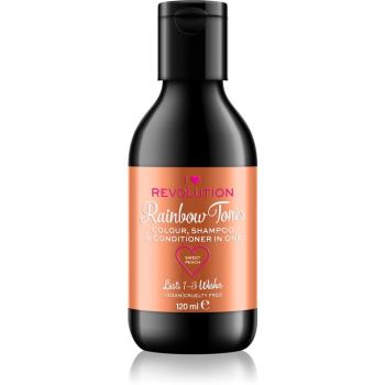 I Heart Revolution Rainbow Shots șampon spălare pentru păr culoare Sweet Peach 100 ml
