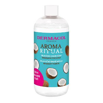 Dermacol Săpun lichid relaxant Aroma RitualNucă de cocos braziliană (Relaxing Liquid Soap)- reumplere 500 ml