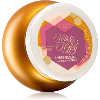 Oriflame Milk & Honey Gold Amber Elegance cremă de mâini și corp 250 ml