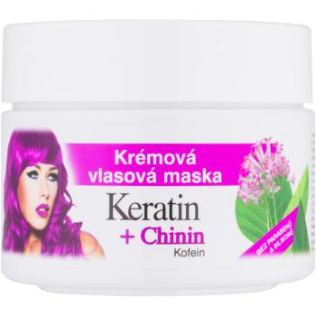 Bione Cosmetics Keratin + Chinin masca sub forma de crema pentru păr 260 ml