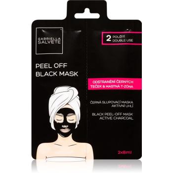 Gabriella Salvete Face Mask Black Peel Off mască exfoliantă neagră facial 2x8 ml