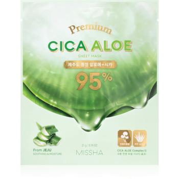 Missha Premium Cica Aloe masca de celule cu efect de curatare si reimprospatare cu aloe vera 21 g