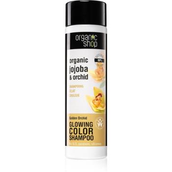 Organic Shop Organic Jojoba & Orchid sampon pentru netezire pentru a evidentia culoarea parului 280 ml