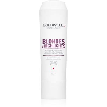 Goldwell Dualsenses Blondes & Highlights balsam pentru păr blond neutralizeaza tonurile de galben 200 ml