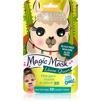 Eveline Cosmetics Magic Mask Lama Queen mască normalizatoare - matifiantă 3D