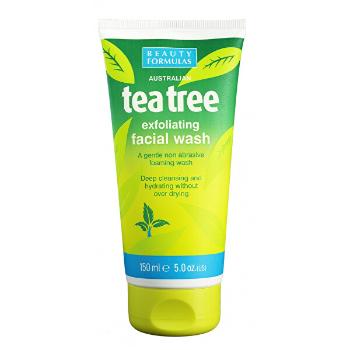 Beauty Formulas Gel de curățare exfoliantTea Tree(Exfoliating Facial Wash) 150 ml