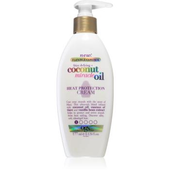 OGX Coconut Miracle Oil crema termo-protectoare pentru netezirea parului indisciplinat 177 ml