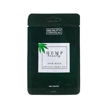 Beauty Formulas Mască de păr cu cânepă Hemp Beauty (Hair Mask Organic Hemp Oil) 24 g