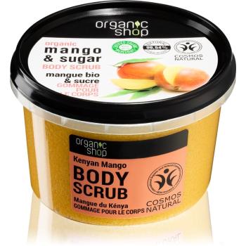 Organic Shop Body Scrub Mango & Sugar exfoliant corporal pentru piele mătăsoasă și netedă 250 ml