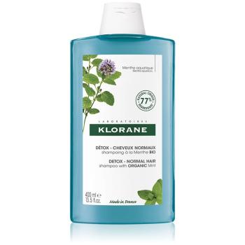 Klorane Menthe BIO șampon detoxifiant pentru curățare pentru par normal 400 ml