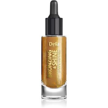 Delia Cosmetics Bronzing & Shine Shape Defined ulei pentru stralucire pentru fata si corp 20 ml