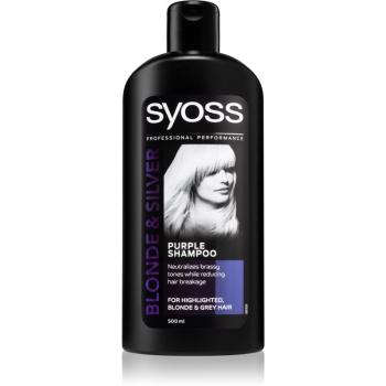 Syoss Blonde & Silver șampon pentru neutralizarea tonurilor de galben 500 ml