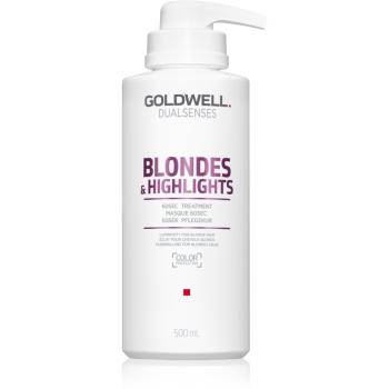 Goldwell Dualsenses Blondes & Highlights masca pentru regenerare neutralizeaza tonurile de galben 500 ml