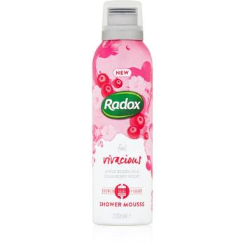 Radox Feel Vivacious spumă de duș pentru îngrijire Apple Blossom & Cranberry Scent 200 ml