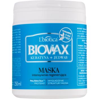L’biotica Biovax Keratin & Silk masca pentru regenerare pentru par aspru. 250 ml