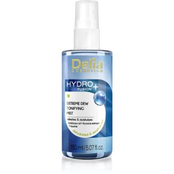 Delia Cosmetics Hydro Fusion + ceață facială tonică cu efect de hidratare 150 ml