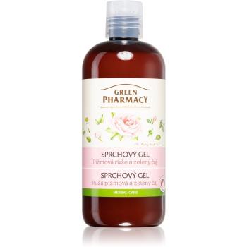 Green Pharmacy Body Care Rose & Green Tea gel de duș mătăsos 500 ml