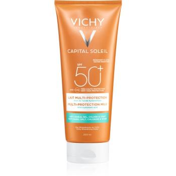 Vichy Capital Soleil Beach Protect lapte multi protector hidratant SPF 50+ 200 ml