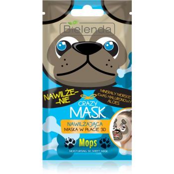 Bielenda Crazy Mask Pug masca hidratanta 3D 1 buc