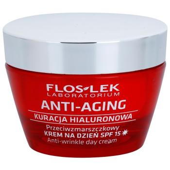 FlosLek Laboratorium Anti-Aging Hyaluronic Therapy crema hidratanta pentru utilizare zilnica anti-imbatranire SPF 15 50 ml