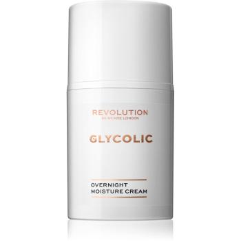 Revolution Skincare Glycolic Acid Glow cremă de noapte cu efect de iluminare și de regenerare 50 ml